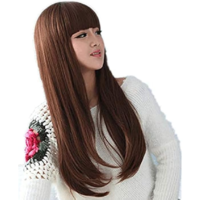 DILLARDS Fluffy Long Curls Slightly Curled Wig Heat Resistant Synthetic - Image 1